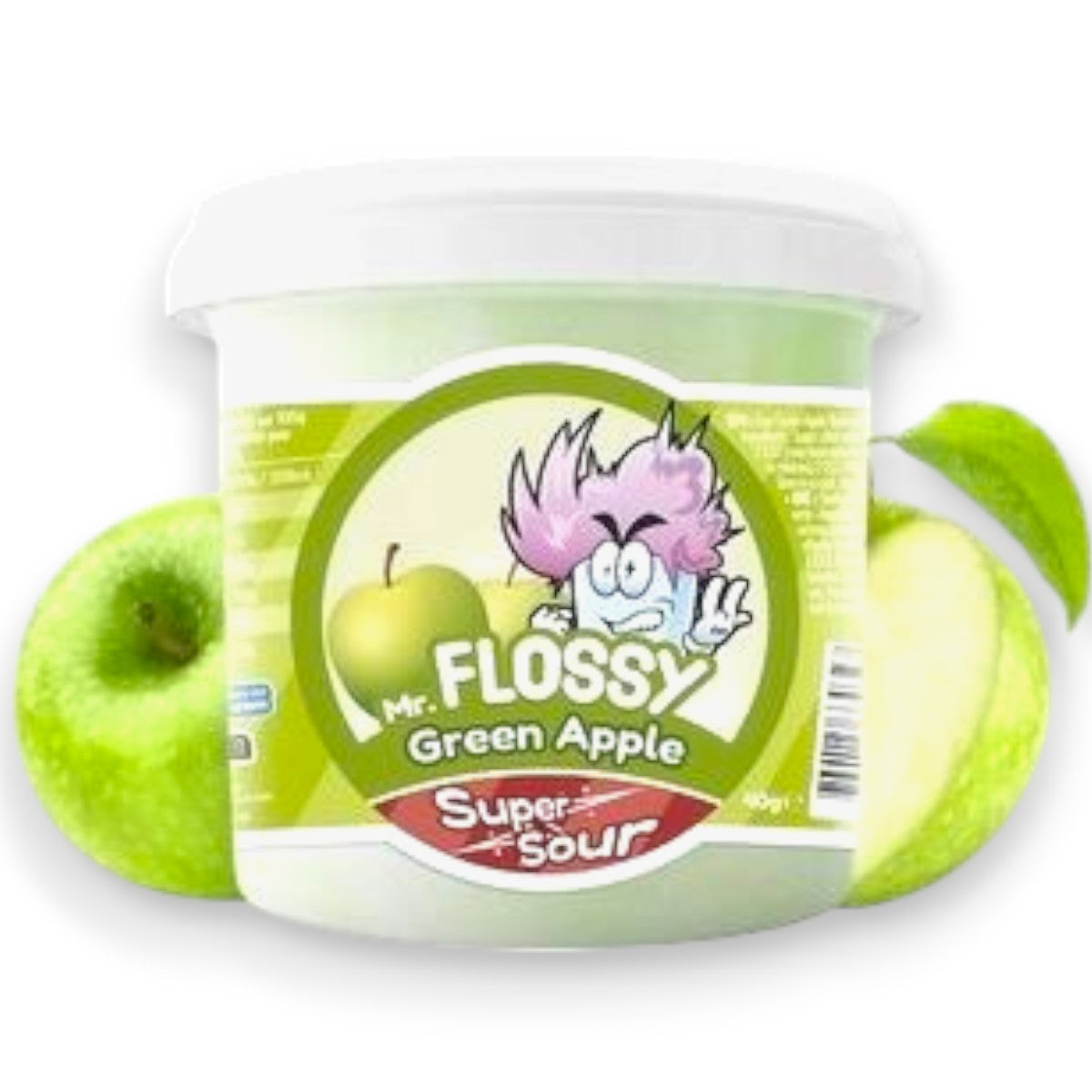 Barbe à Papa Acidulée Pomme Verte (x1)
