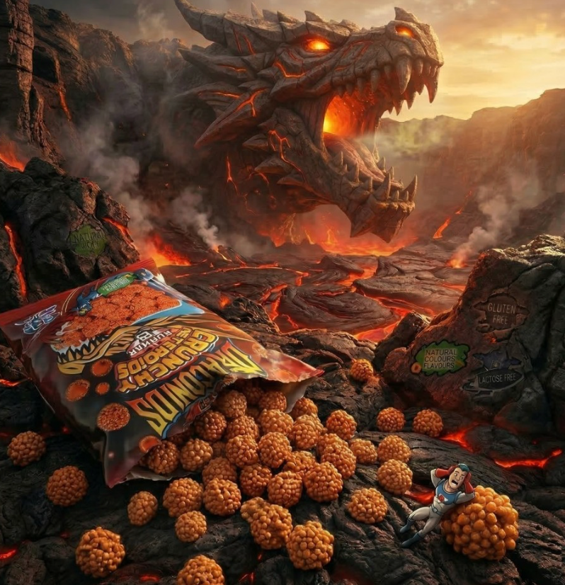 Burmar Crunchy Asteroids Draconids Spicy (100g)