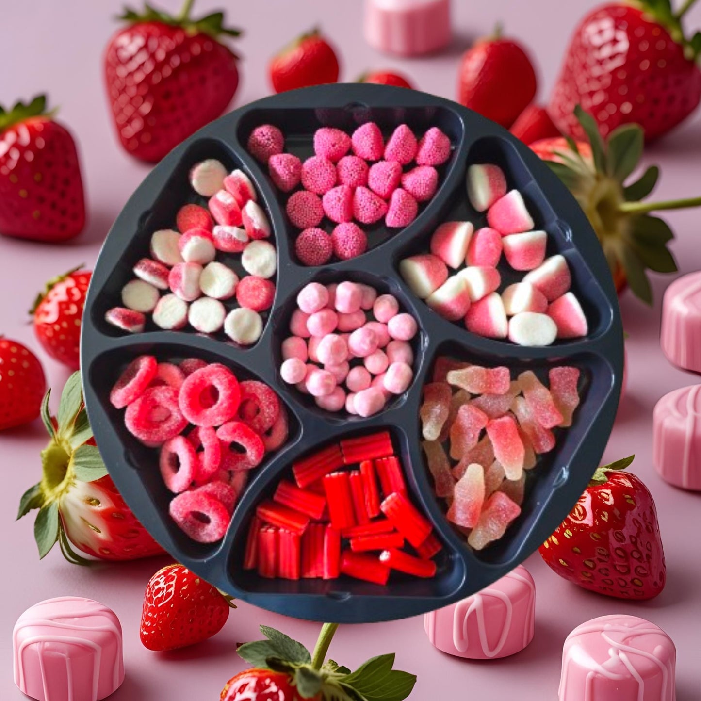 Plateau de Bonbons Roses (x1)
