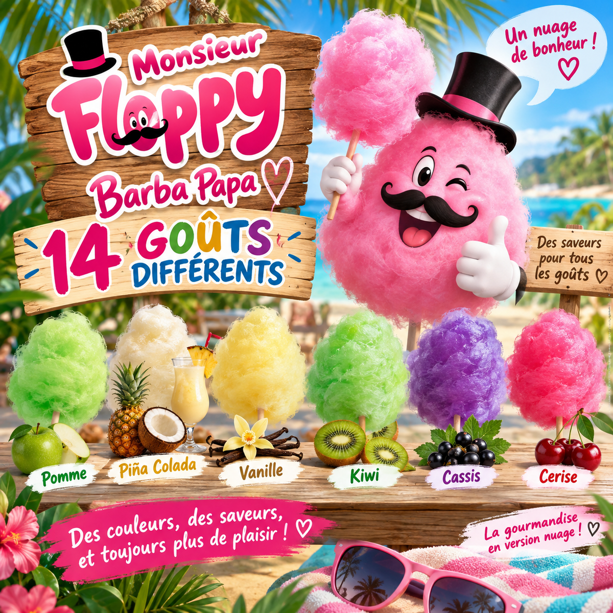 Barbe a papa 14 Goûts!!