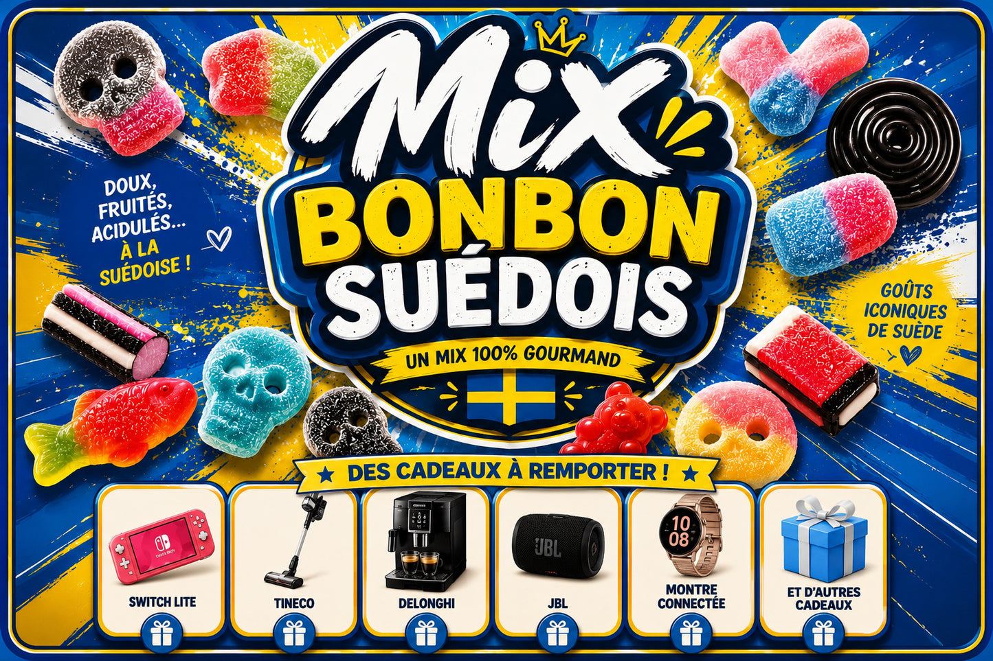 Sac mix bonbon suedois