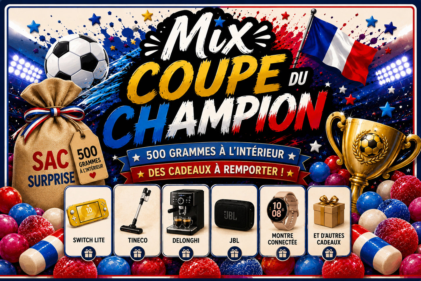 Sac mix coupe du champion