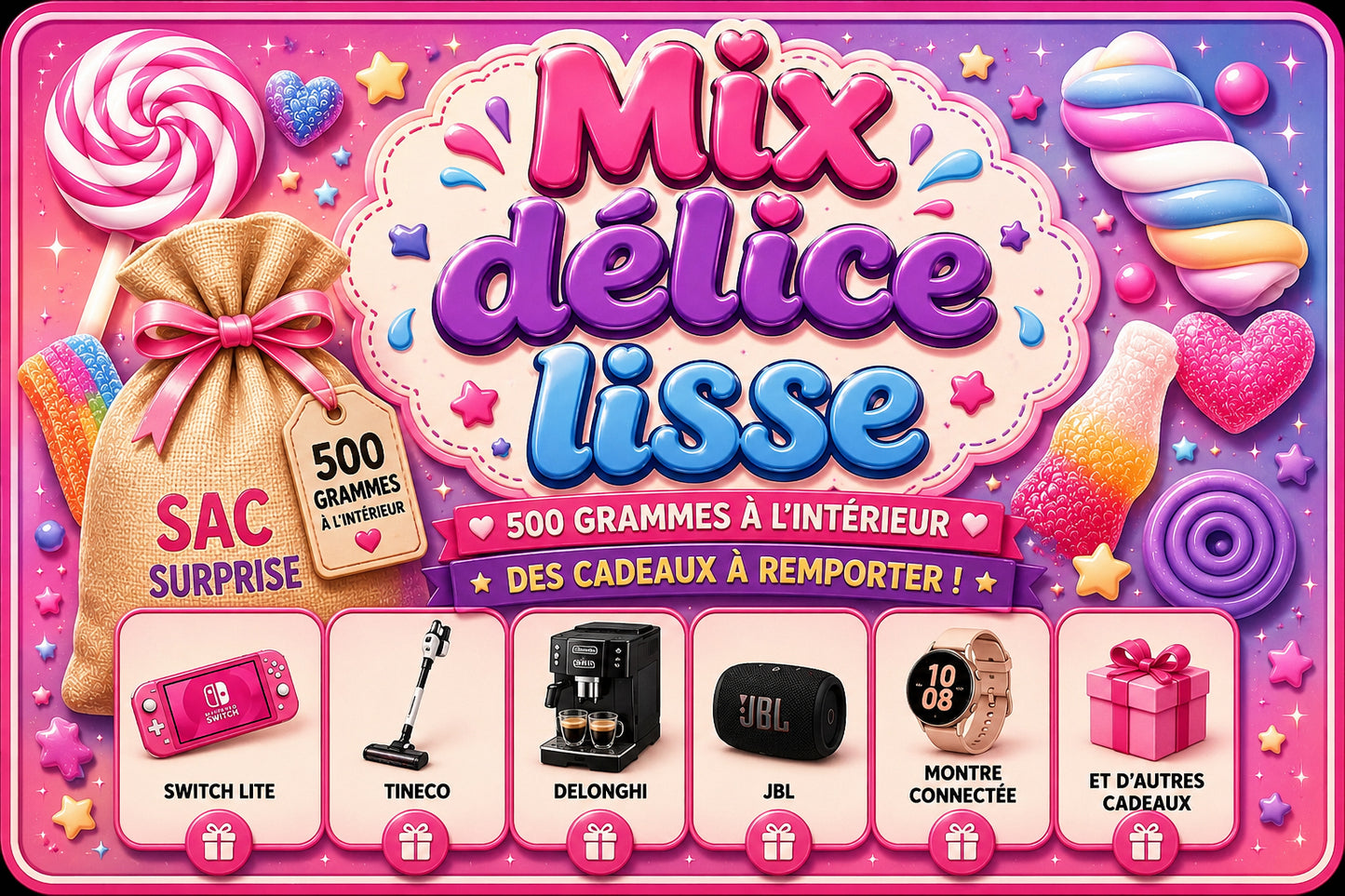 Sac mix Délice lisse