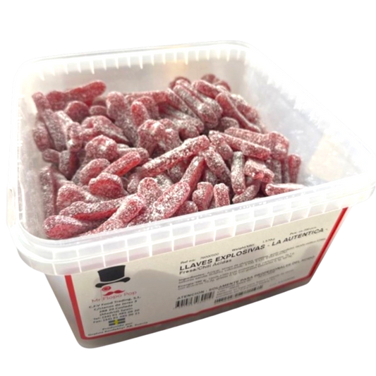 Clefs Acides Explosives à la Fraise et au Piment (100g)