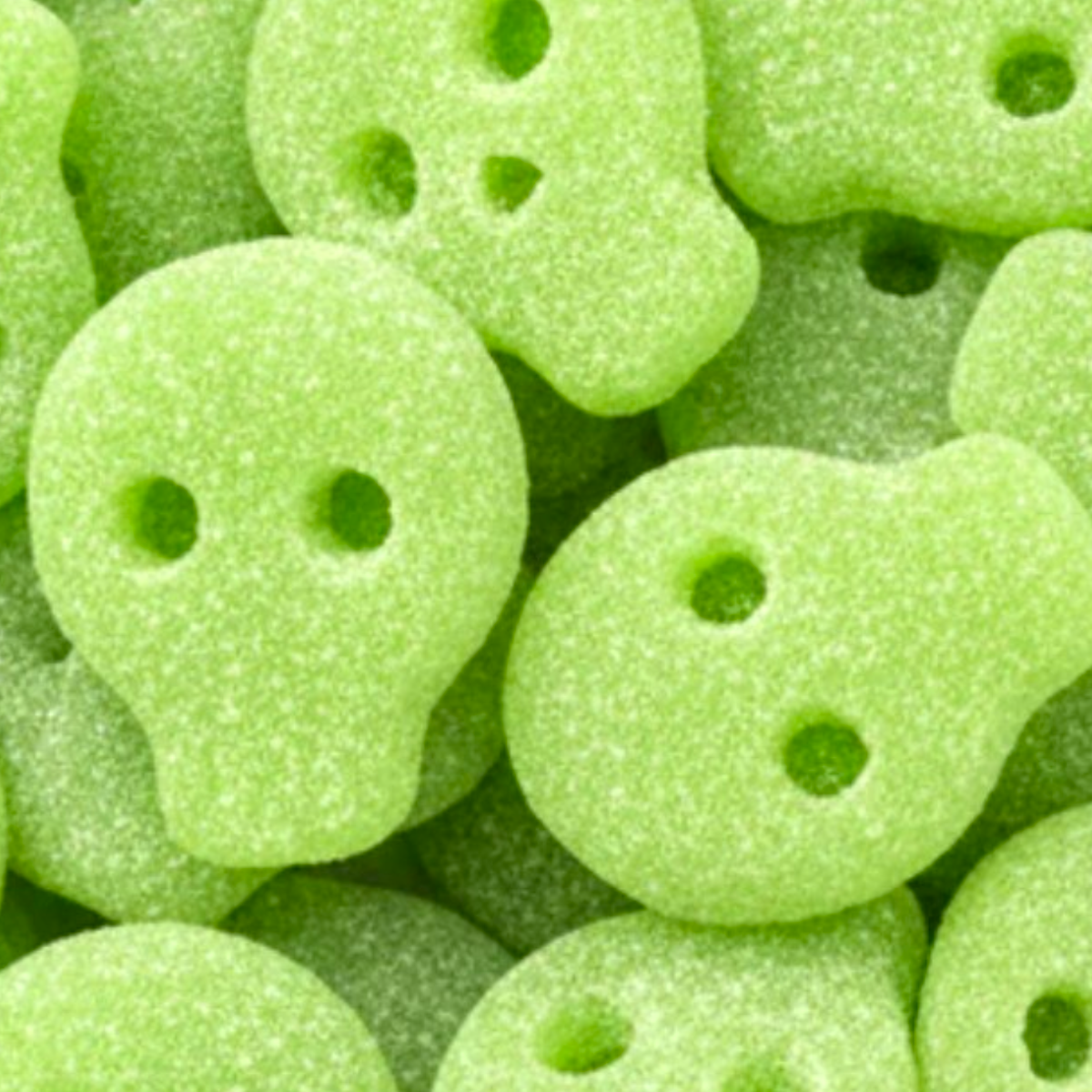 Crâne Citron Vert-Bonbon Suédois (100Gg)