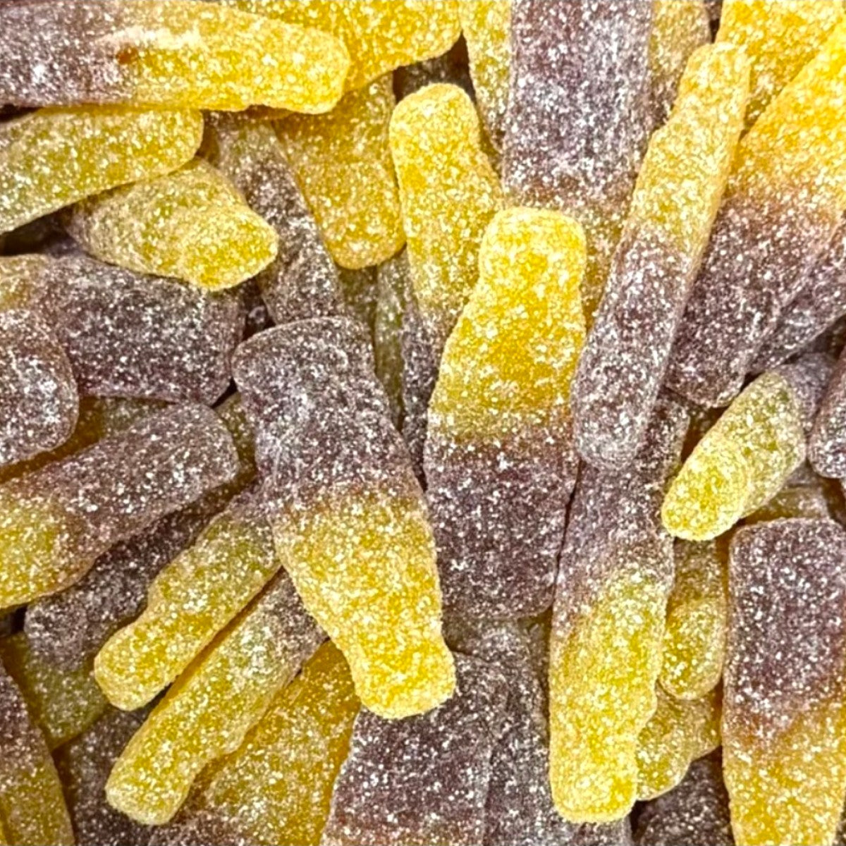 Bouteilles Mangue Cola Acide - Bonbons Suédois (100g)