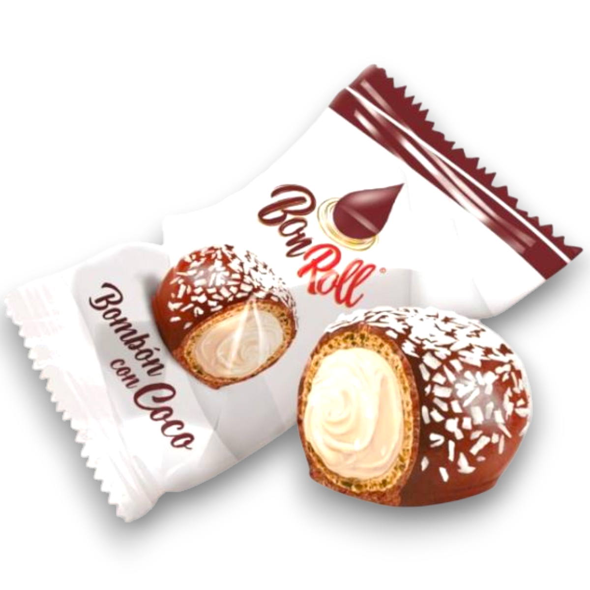 Bon Roll Crème et Copeaux de Noix de Coco (x2)
